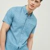 Next Herren SHORT SLEEVE - Hemd - Blue White
