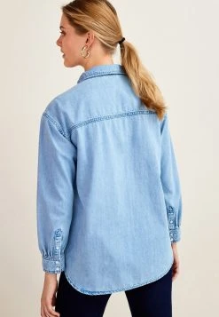 Next GATHERED SHOULDER DETAIL - Hemdbluse - Bleach Blue | Damen -Next Verkäufe 2022 23f28fec6dd64cb6bde4e5f0b0e81f64