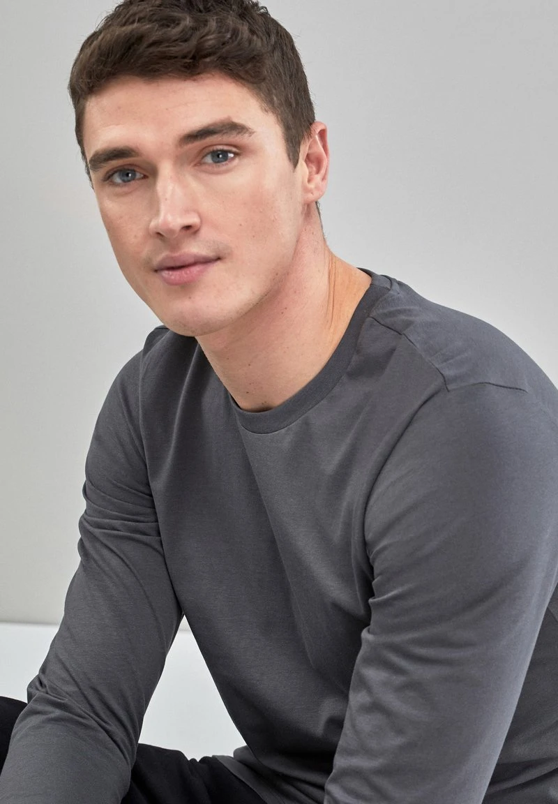 Next Herren Langarmshirt - Dark Grey 3 Next Herren Langarmshirt - Dark Grey – Bild 3