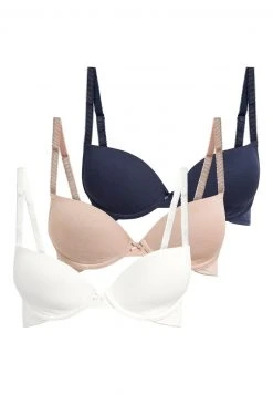 Next Damen CARRIE LIGHT PAD PLUNGE COTTON BLEND BRAS 3 PACK - Bügel BH - Blue -Next Verkäufe 2022 251b19c3613e40fd87af476d4631273b