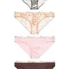 Next Damen 4 PACK - Slip - Animal Pink Brown