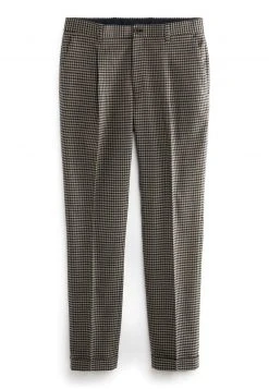 Next Herren DOGTOOTH - Stoffhose - Tan Brown