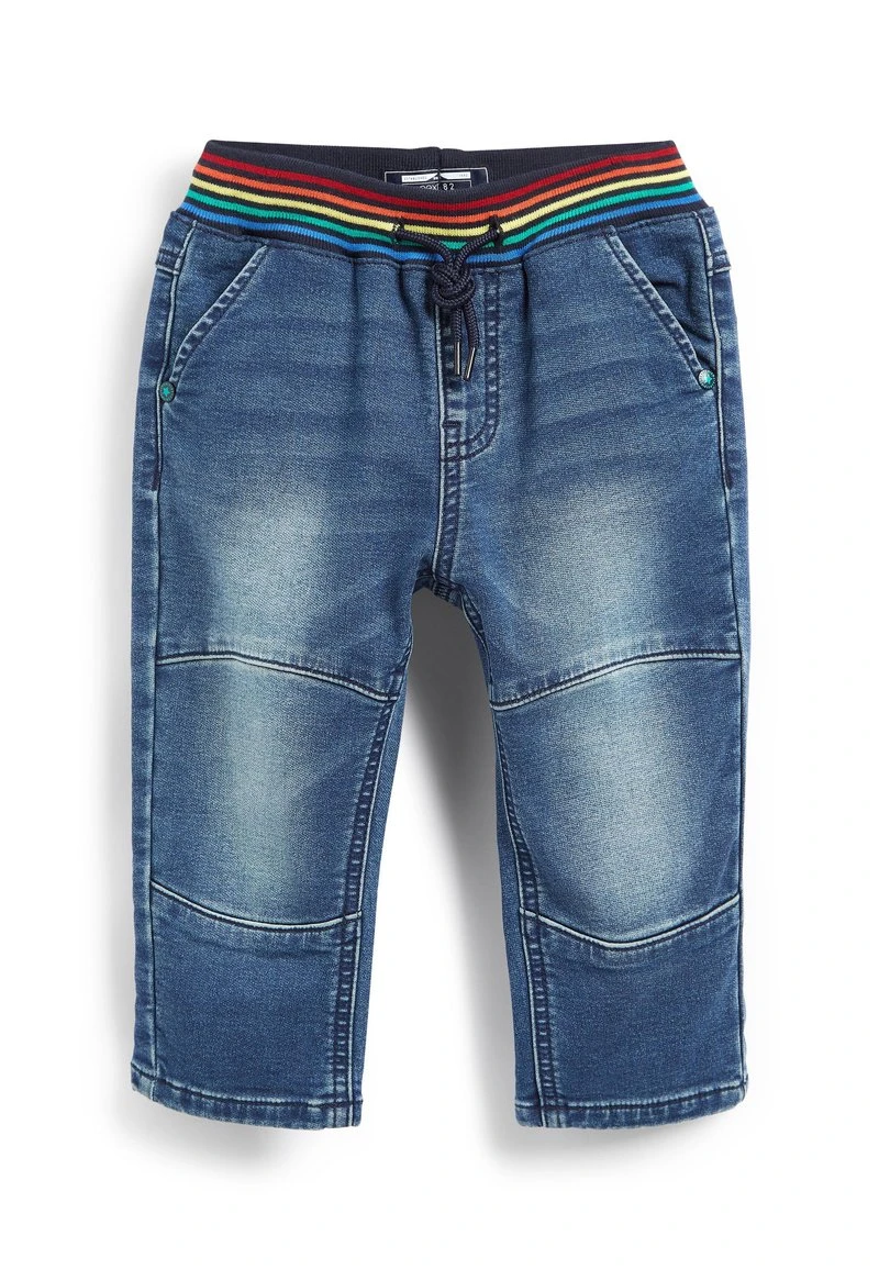 Next Kinder RAINBOW RIB WAIST - Jeans Relaxed Fit - Dark Blue 1 Next Kinder RAINBOW RIB WAIST - Jeans Relaxed Fit - Dark Blue