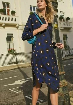 Next Damen LONG SLEEVE - Freizeitkleid - Dark Blue