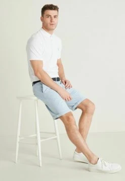 Next Herren BELTED WITH STRETCH - Shorts - Light Blue Oxford -Next Verkäufe 2022 26abe41cca5f487b82efdc0514073020