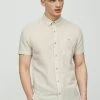 Next Herren SHORT SLEEVE - Hemd - Neutral Cream