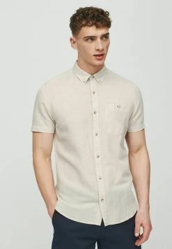 Next Herren SHORT SLEEVE - Hemd - Neutral Cream