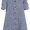 Next SHIRRED - Freizeitkleid - Blue | Kinder