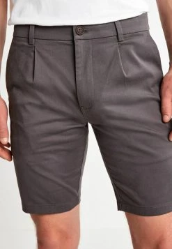 Next Herren SLIM FIT - Shorts - Charcoal Pleated -Next Verkäufe 2022 275eab473c3f410fadbd4802826a489c