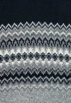 Next Strickpullover - Navy Blue Grey Fairisle | Herren -Next Verkäufe 2022 27d697823447446297a80f2a87811f5b