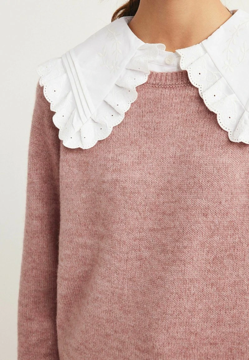 Next BRODERIE COLLAR - Strickpullover - Pink | Damen 2 Next BRODERIE COLLAR - Strickpullover - Pink | Damen – Bild 2