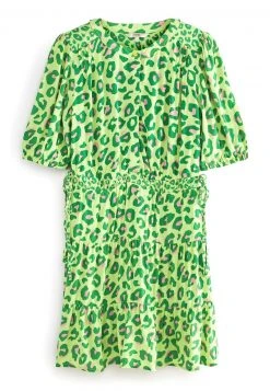 Next Damen TIERED - Freizeitkleid - Green Animal -Next Verkäufe 2022 28220faaba1e42789689b548c2b55365