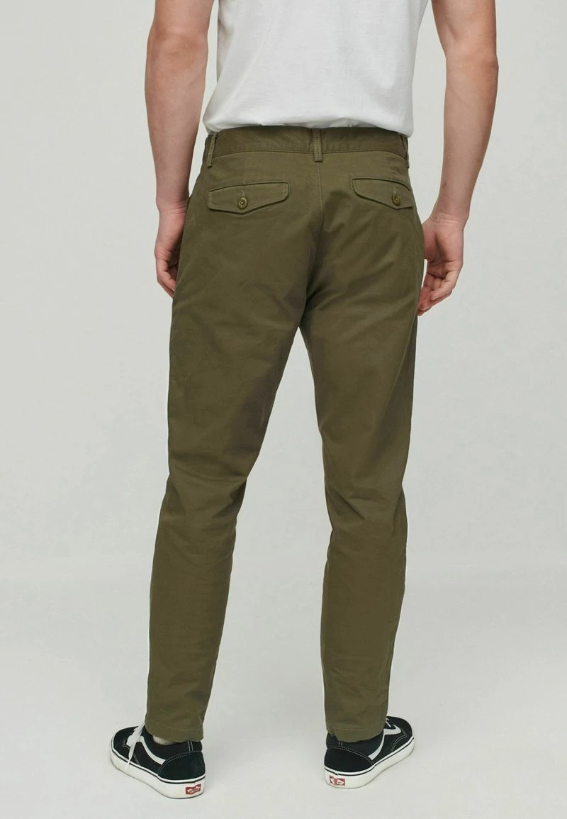 Next Herren PLEATED STRETCH - Stoffhose - Green 2 Next Herren PLEATED STRETCH - Stoffhose - Green – Bild 2