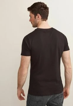 Next MUSCLE FIT - T-Shirt Basic - Black | Herren