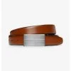 Next BLACK/TAN SIGNATURE REVERSIBLE ITALIAN LEATHER PLAQUE BELT - Gürtel - Brown | Herren