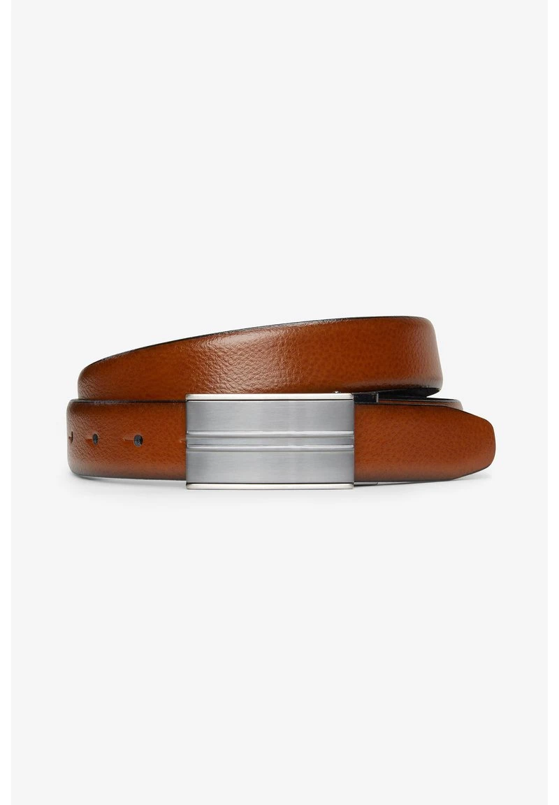 Next BLACK/TAN SIGNATURE REVERSIBLE ITALIAN LEATHER PLAQUE BELT - Gürtel - Brown | Herren 1 Next BLACK/TAN SIGNATURE REVERSIBLE ITALIAN LEATHER PLAQUE BELT - Gürtel - Brown | Herren