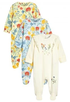 Next Kinder 3 PACK - Strampler - Mottled Yellow