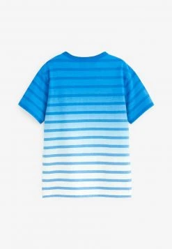 Next Kinder SHORT SLEEVE - T-Shirt Print - Blue Ombre Stripe -Next Verkäufe 2022 2994286db44d464a8c817b64b1310427