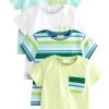 Next Kinder 4 PACK - T-Shirt Print - Green Blue