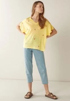 Next Damen V-NECK - T-Shirt Print - Yellow -Next Verkäufe 2022 29f3a4afa13f47e7bb9f1f3549b08cd2