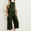 Next Damen TWILL - Latzhose - Khaki