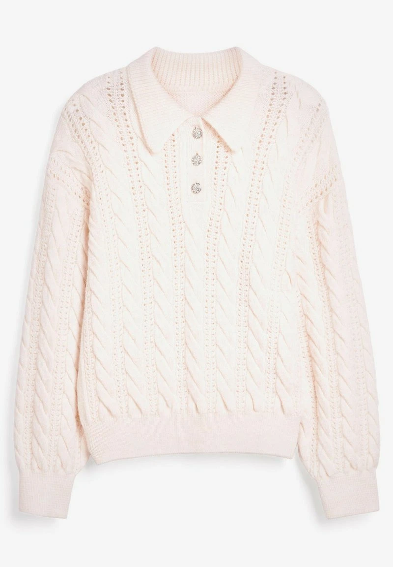Next Damen GEM CABLE - Strickpullover - Off White 6 Next Damen GEM CABLE - Strickpullover - Off White – Bild 6