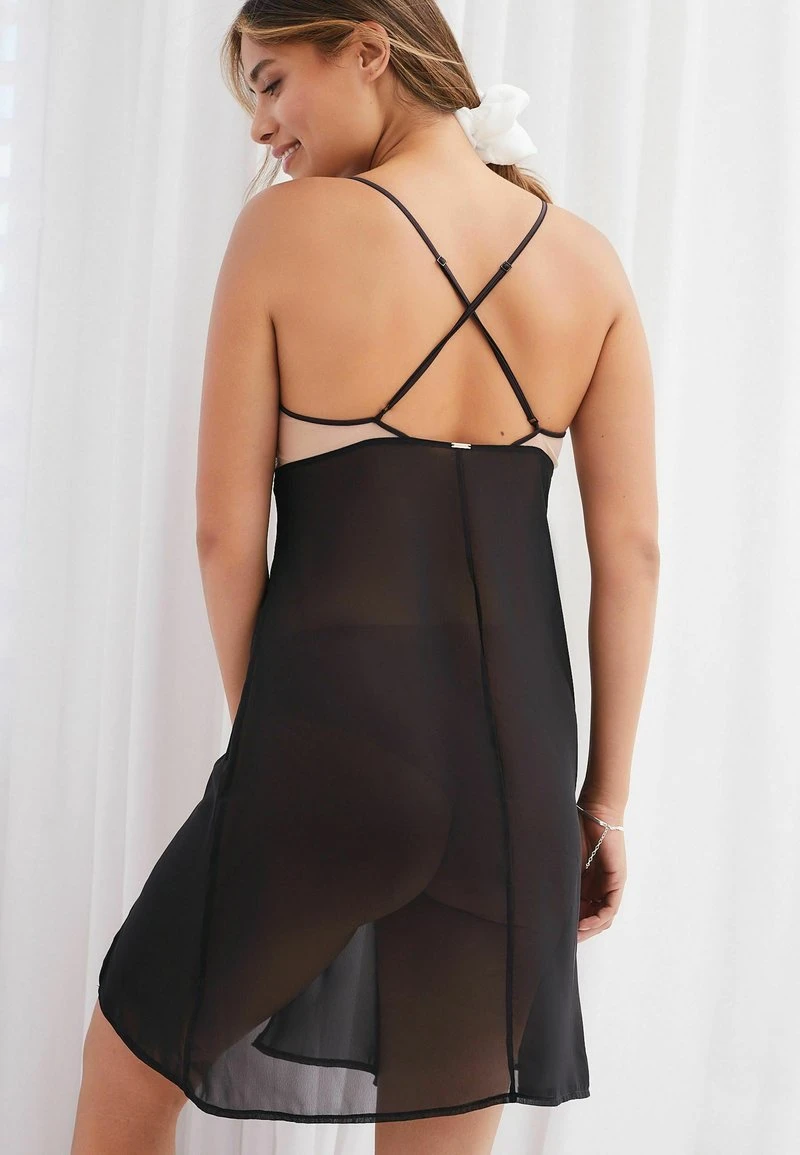 Next Damen AFTER DARK SLIP - Nachthemd - Black 1 Next Damen AFTER DARK SLIP - Nachthemd - Black