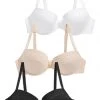Next Damen EMILY LIGHT PAD PUSH UP BALCONY BRAS 3 PACK - Push-up BH - Black