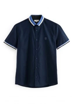 Next Herren STRETCH OXFORD TIPPED COLLAR SHORT SLEEVE - Hemd - Navy With Blue Collar -Next Verkäufe 2022 2c71471659a34dcc8fbfe96b7b3d4b6e
