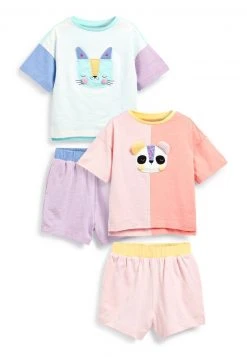 Next Kinder 2 PACK - Nachtwäsche Set - Multi Colourblock Character