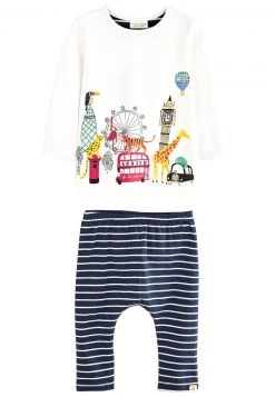 Next SET - Langarmshirt - Navy Stripe London Scene | Kinder