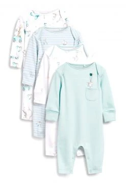 Next Kinder 4 PACK - Strampler - Blue