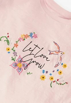 Next Kinder LET LOVE GROW EMBROIDERY - T-Shirt Print - Pink -Next Verkäufe 2022 2d940dba38444f508573bc107c63e5c6