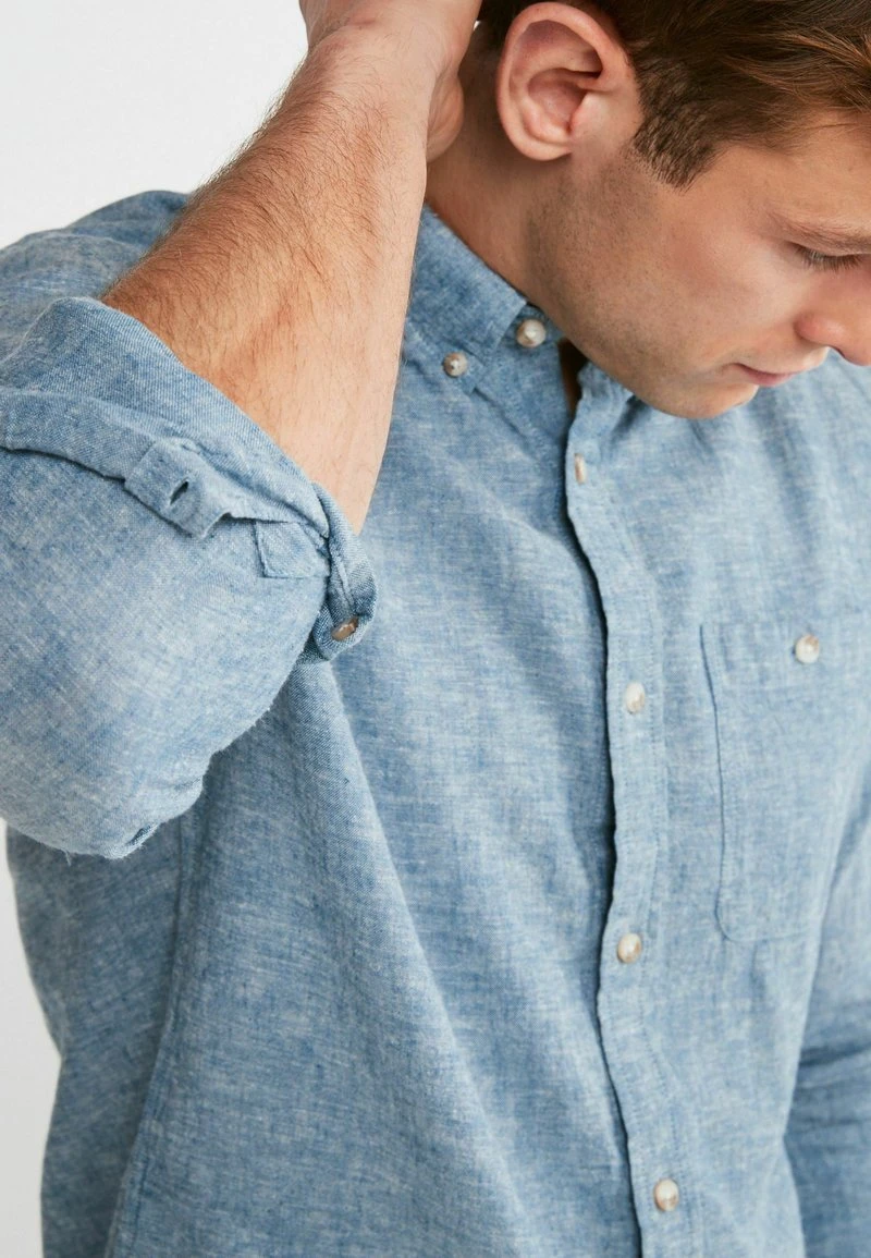 Next Herren ROLL SLEEVE - Hemd - Blue 4 Next Herren ROLL SLEEVE - Hemd - Blue – Bild 4