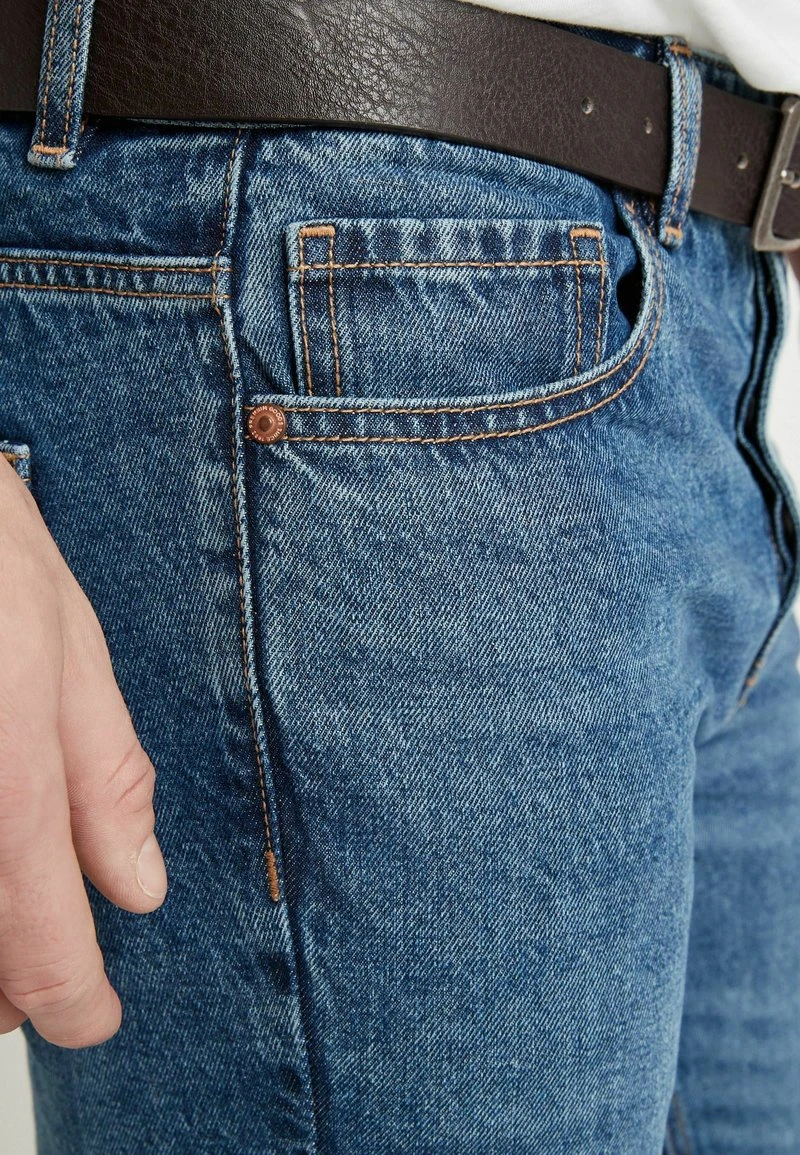 Next BELTED WITH STRETCH - Jeans Straight Leg - Blue-black Denim | Herren 3 Next BELTED WITH STRETCH - Jeans Straight Leg - Blue-black Denim | Herren – Bild 3