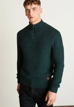 Next Herren TEXTURED - Strickpullover - Green
