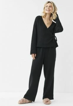 Next Damen TEXTURED - Nachtwäsche Hose - Black -Next Verkäufe 2022 2fc8563b519d4e26b6754185164c42d6