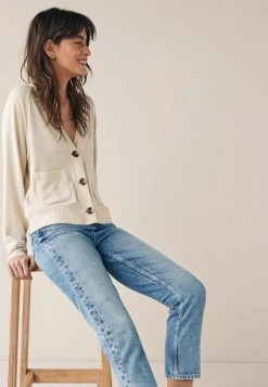 Next Damen BUTTON THROUGH SHORT - Strickjacke - Oatmeal Cream -Next Verkäufe 2022 2fd0a03bb731499d86b4f2d127095764