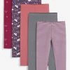 Next Kinder 5 PACK - Leggings - Hosen - Berry