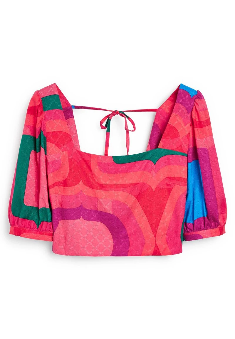 Next Damen Bluse - Pink Geo Print 5 Next Damen Bluse - Pink Geo Print – Bild 5