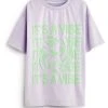 Next Kinder VIBE SLOGAN - T-Shirt Print - Purple Green