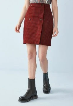 Next Damen Wickelrock - Dark Red
