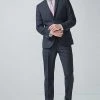 Next Herren NAVY/BLACK TAILORED FIT CHECK SUIT: JACKET - Anzugsakko - Blue