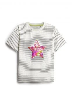 Next STRIPE FLIPPY STAR - T-Shirt Print - White | Kinder -Next Verkäufe 2022 31b8685cf55740bb9d606afe45769ea1
