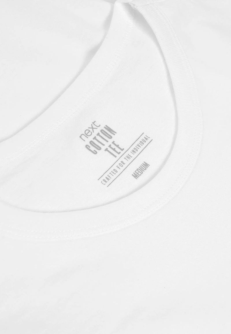 Next Herren 5 PACK - T-Shirt Basic - White 4 Next Herren 5 PACK - T-Shirt Basic - White – Bild 4