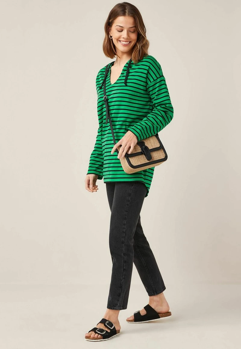 Next SHORT SLEEVE PONCHO - Sweatshirt - Black Green | Damen 2 Next SHORT SLEEVE PONCHO - Sweatshirt - Black Green | Damen – Bild 2