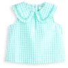 Next Kinder COLLAR - Bluse - Mint Green Gingham