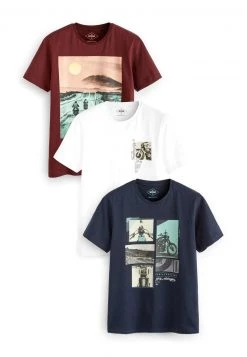 Next Herren 3 PACK - T-Shirt Print - Blue -Next Verkäufe 2022 32da3e7553f445a9b9df1ff5c01bff61