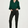 Next Damen JACQUARD COLLARED - Hemdbluse - Green