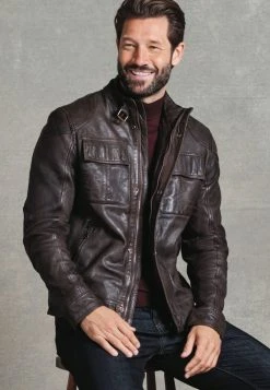 Next Herren Lederjacke - Brown -Next Verkäufe 2022 3421cebf525145ed8129aec201c5afb2